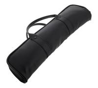 HANABASS Recorder Case Portable Dizi Storage 16-Hole Flute Case Cover Bag Faux Leather Flute Carrying Bag for Musicians and