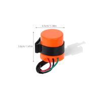 HANABASS Relè Indicatore di Direzione Pin con Cicalino per Moto Scooter Atv Segnale Arancione Luminoso e Avviso Sonoro Elettronico Resistente e Facile da Installare