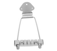 HANABASS Ricambio per Chitarra Corde Tailpiece Professionale Argento per Jazz e Archtop Spaziatura Corde Upgrade Facile per Elettriche e Bass