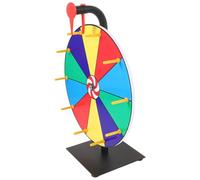 HANABASS Ruota della Fortuna Girevole in Plastico Leggera e Portatile per Feste e Lotterie, Gioco da Tavolo Adatto e Adulti, per Matrimoni e Party