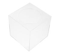 HANABASS Scatola della Lotteria Acrilico Trasparente per Party e Raduni, Scatola per Votazioni Pratica e Sicura Design Semplice ed Elegante 15cm