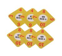HANABASS Schede Segnalazione Carte da Poker 6Pcs per Giochi Competitivi Quantità in PVC per e Professionisti Accessorio per Conteggio Carte