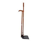 HANABASS Scopa e Paletta con Manico lungo Ergonomico Paletta Capacità Gomma per Raccolta Efficiente Setole Morbide in Crine per Uso Interno ed Esterno Cucina Soggiorno Patio