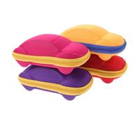 HANABASS Set 4 Astucci per a Forma di Auto Custodie Rigide EVA Cerniera Portaocchiali Portatili Colorati per da Sole e da per Viaggio e Uso Quotidiano