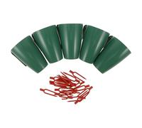 HANABASS Set 5 Tazze di Propagazione per Fragole con Forca Supporto, Vasi da Vivaio in Plastica Leggera per Trapianto Rapido e Crescita Radici, Contenitori per Piante da Interno