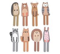 HANABASS Set 8 Pezzi Ganci Magnetici a Forma di Animale in Gomma, Facili da Installare e Rimuovere, Decorazione Casa e Cucina senza Spigoli