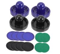 HANABASS Set Accessori per Hockey Tavolo Dischi e Racchette 96Mm per Giochi Domestici Divertenti e Compatibili Spingitori Standard