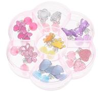 HANABASS Set da 7 Paia Orecchini a Clip per Bambine, Accessori le Orecchie Non Piercing, Design Cartoon Colorati, Regali per Feste e Compleanni, Gioielli Sicuri e Resistente All’usura