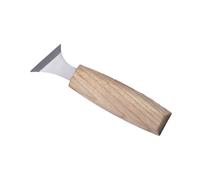 HANABASS Set di Scalpelli per Intaglio in Legno Testa in Acciaio Cromo-vanadio, Lame Lucidate e Impugnatura Ergonomica per Laboratori di Scultura Legno