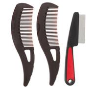 HANABASS Set Spazzole per Toelettatura Cani e Gatti 3 Pezzi Pettine per Rimozione Pelo Animale Domestico Strumento Antiallergico per Peli Morti e Forfora Adatto per Tutte le Taglie Uso