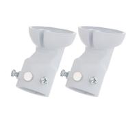HANABASS Sloped Ceiling Fan Mounting Bracket, Slanted Ceiling Fan Adapter in Acciaio, 2 Pezzi, per Soffitti Inclinati fino a 45°, con Ampio Spazio per Ricevitori Remoti, Stili multipli
