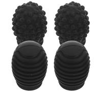 HANABASS Smorzatori per Bacchette Batteria in Silicone 4 Pezzi Punte Granulate e Ritorte Accessori per Bacchette a Percussione Copri-Punte Silenziatori per Esercitazione Musicale in