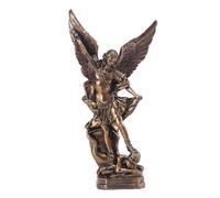 HANABASS Statua San Arcangelo Statua Di San Statuetta Di Scontro Di Religiosa Di In Resina Bronzo Adatta Per La Collezione O La Decorazione