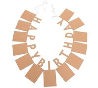 HANABASS Striscione Buon Compleanno in Carta Kraft Banner Decorativo per Foto da Appendere per Decorazioni Murali e Tavoli di Festa