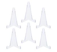 HANABASS Supporto per Carte da Gioco 6 Pezzi in Plastica, Espositore per Carte Sportive Ampio Spazio, Design Moderno per Uso Domestico e Fiere di Scambio