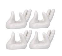 HANABASS Supporto Per Ocarina in Ceramica a Forma Di Mano 4 Pezzi Per Ocarine a 6 e 12 Fori Stabile e Durevole Accessorio Pratico Per Strumenti Musicali