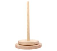 HANABASS Supporto per Rocchetti di Filo da Cucito in Legno e Ferro, Organizer Senza Sbavature per Ricamo e Quilting, Previene L'intreccio dei Fili, Design Girevole Khaki