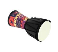 HANABASS Tamburo Djembe per Ragazzo Ragazza Principianti Nero Pelle Artificiale e Struttura Robusta, Leggero e Facile da Usare per Performance Sul Palco e Attività Musicali in Classe