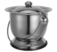 HANABASS Vaso Notte Donna in Acciaio Inossidabile con Coperchio Secchio Notte Robustissimo e Facile da Pulire Urinale Portatile Multifunzionale per Anziani e Pazienti Sputacchiera
