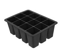 HANABASS Vassoio Avviamento Riutilizzabile per Piante 12 Celle in Silicone per Germinazione Verdure e Piante per Giardinaggio in Casa e Serra