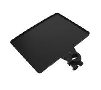 HANABASS Vassoio Microfono in Plastico Nero con Clip Antiscottatura, Facile Installazione e Ampia Applicazione per Live Streaming e Public Speaking
