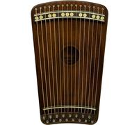 Hanago MD28 - Arpa per chitarra, 16 corde ma suonabile con 28 note, tastiera a un solo tasto con piano array, formato A4, in legno massello (mogano scuro)