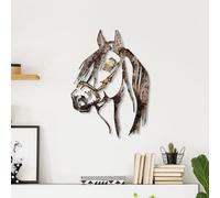 Hanah Home Accessorio decorativo da parete in metallo, dipinto a mano, 38 x 53 cm, 100% metallo, spessore 1,5 mm, variazioni di colore uniche, perfetto per la decorazione della casa