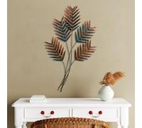 Hanah Home Accessorio decorativo da parete in metallo, fatto a mano, 72 x 108 cm, 100% metallo (1,5 mm), design unico dipinto a mano, perfetto per gli amanti della decorazione domestica e dell'arte