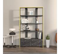 Hanah Home Bookshelf, Black Marble, Taglia Unica