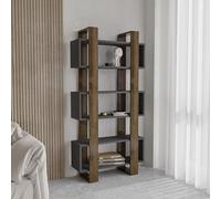 Hanah Home Bookshelf, Noce Antracite, Taglia Unica