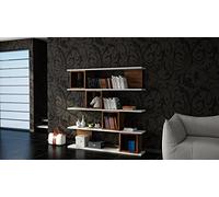 Hanah Home Bookshelf, Noce Bianca, Taglia Unica