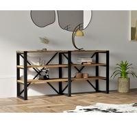 Hanah Home Bookshelf, Noce Nero, Taglia Unica