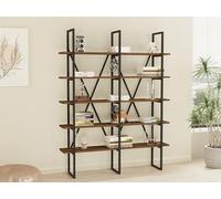 Hanah Home Bookshelf, Noce Nero, Taglia Unica