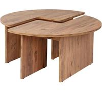 Hanah Home Elegant Coffee Table, Ø 90 cm, altezza 41 cm, 100% melamina, spessore 18 mm, finitura in pino Atlantic Modern Living Space