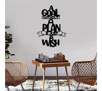 Hanah Home Elegante accessorio decorativo da parete in metallo, 30 x 54 cm, 100% metallo, spessore 1,5 mm, peso leggero (0,59 kg), perfetto per la decorazione moderna della casa