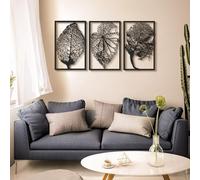 Hanah Home Elegante accessorio decorativo da parete in metallo, 45 x 70 cm, 100% acciaio, spessore 1,5 mm, peso leggero, 0,8 kg, perfetto per la decorazione moderna della casa