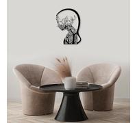 Hanah Home Elegante accessorio decorativo da parete in metallo, 47 x 68 cm, 100% metallo, spessore 1,5 mm, perfetto per arredamento moderno e arte da parete unica