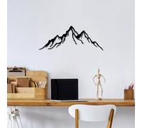 Hanah Home Elegante accessorio decorativo da parete in metallo, 52 x 20 cm, 100% metallo (spessore 1,5 mm), facile da montare a parete, perfetto per la decorazione moderna della casa