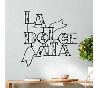 Hanah Home Elegante accessorio decorativo da parete in metallo, 56 x 54 cm, 100% metallo, spessore 1,5 mm, leggero e moderno design per la decorazione della casa