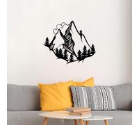Hanah Home Elegante accessorio decorativo da parete in metallo, 57 x 70 cm, 100% metallo, spessore 1,5 mm, perfetto per decorazioni moderne per la casa e arte da parete unica