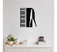 Hanah Home Elegante accessorio decorativo da parete in metallo, 60 x 70 cm, 100% metallo, spessore 1,5 mm, perfetto per decorazioni moderne per la casa e arte da parete unica