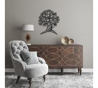 Hanah Home Elegante accessorio decorativo da parete in metallo, 62 x 70 cm, 100% metallo, spessore 1,5 mm, perfetto per decorazioni moderne per la casa e arte da parete unica