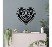 Hanah Home Elegante accessorio decorativo da parete in metallo, 64 x 70 cm, 100% metallo, spessore 1,5 mm, perfetto per decorazioni moderne per la casa e arte da parete unica