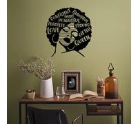 Hanah Home Elegante accessorio decorativo da parete in metallo, 64 x 70 cm, 100% metallo, spessore 1,5 mm, perfetto per decorazioni moderne per la casa e arte da parete unica