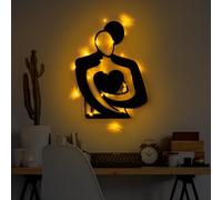 Hanah Home Elegante accessorio decorativo da parete in metallo, 70 x 52 cm, spessore 1,5 mm, facile da installare, IP20, perfetto per la decorazione moderna della casa