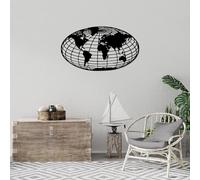 Hanah Home Elegante accessorio decorativo da parete in metallo, 84 x 47 cm, 100% metallo (spessore 1,5 mm), facile da montare a parete, perfetto per la decorazione moderna della casa