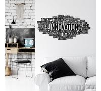 Hanah Home Elegante accessorio decorativo da parete in metallo, 86 x 41 cm, 100% metallo, spessore 1,5 mm, peso leggero, 1,28 kg, perfetto per la decorazione moderna della casa