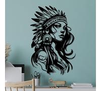 Hanah Home Elegante accessorio decorativo da parete in metallo, nero, 35 x 56 cm, 100% metallo, spessore 1,5 mm, perfetto per la decorazione domestica moderna e l'esposizione artistica