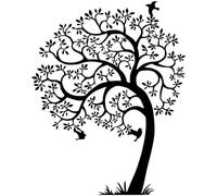 Hanah Home Elegante accessorio decorativo da parete in metallo, nero, 56 x 70 cm, 100% metallo, spessore 1,5 mm, leggero e facile da appendere, perfetto per decorazioni moderne