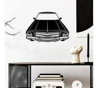 Hanah Home Elegante accessorio decorativo da parete in metallo, nero, 60 x 42 cm, 100% metallo, spessore 1,5 mm, perfetto per la decorazione della casa moderna e l'esposizione artistica